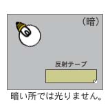 反射テープ光り方2/反射テープ,高輝度蓄光テープ