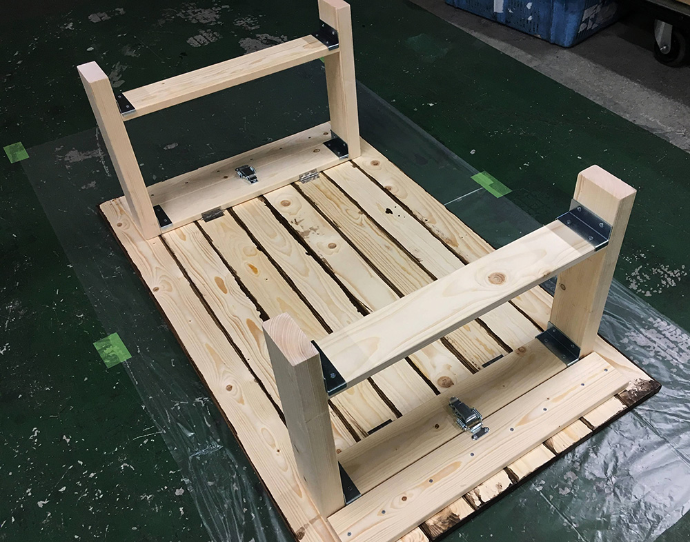 DIYで折りたたみローテーブルを作ろう!テーブル脚編  巣作りプラス