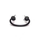 タンス取手黒色 VG-316/ビスピッチ30mm