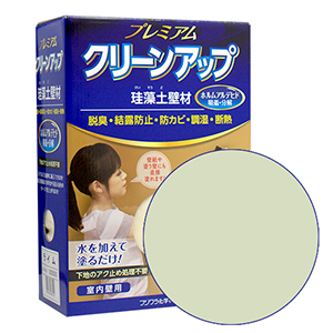 プレミアム珪藻土壁材 クリーンアップ 1坪用 ミント【フジワラ化学】