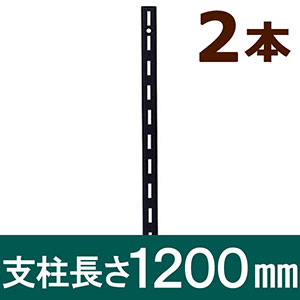 ピラシェル支柱 1200mm 黒 WPS004 2本セット