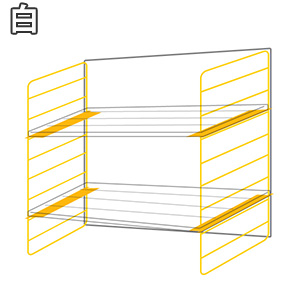 【デュライク】靴置き場編セット〈ホワイト〉