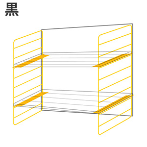 【デュライク】靴置き場編セット〈ブラック〉