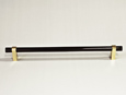 HB-77 キャビネハンドル黒ニッケル/純金200mm