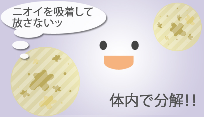 ニオイを脱臭