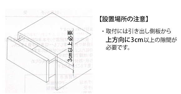 取付けの注意点