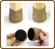 家具のスベリ材キャップ（フェルト付き）画像