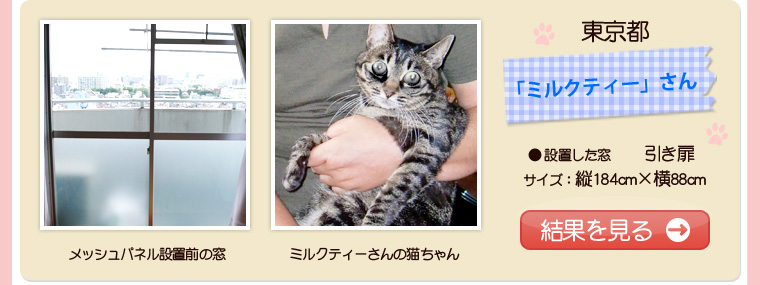メッシュパネルモニターミルクティーさんの紹介