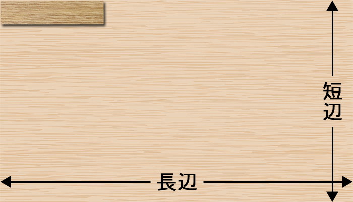 タイルを横向きに並べた時