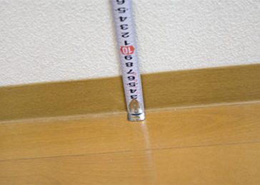 設置場所の高さを測る