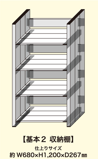 収納棚セット
