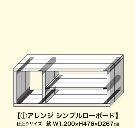 シンプルローボードセット