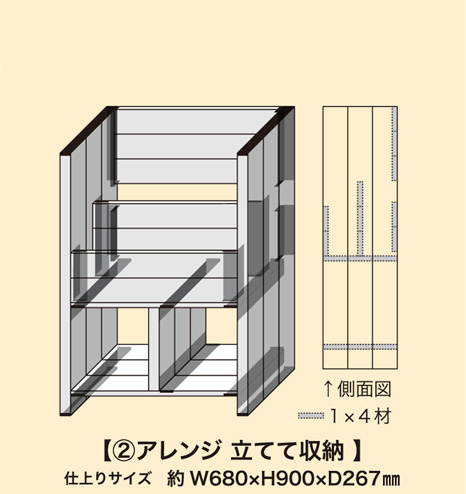 立てて収納セット